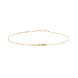 Hemera bracelet diamonds and emeralds