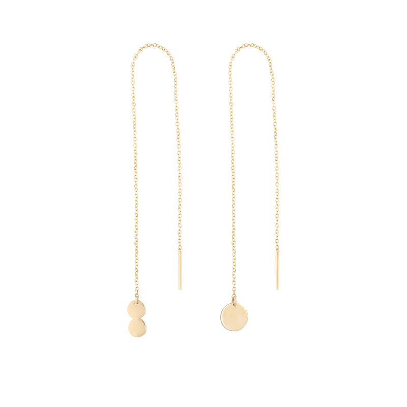 Moirai earrings in gold