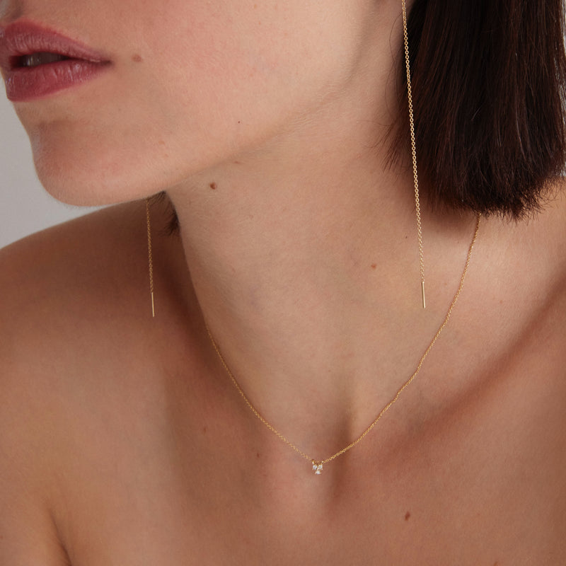 Helen necklace diamonds & gold