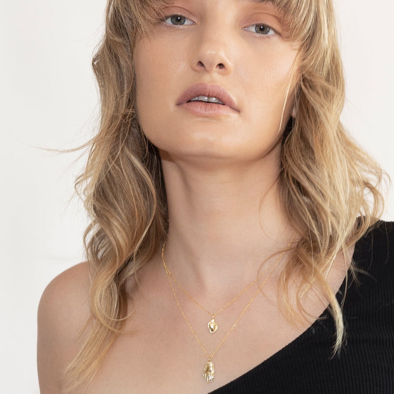 Tamata heart necklace in gold