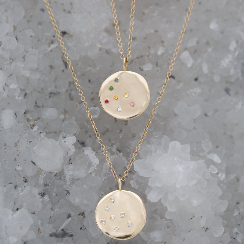 Constellation Medal Rainbow sapphires, tsavorite, ruby and diamonds
