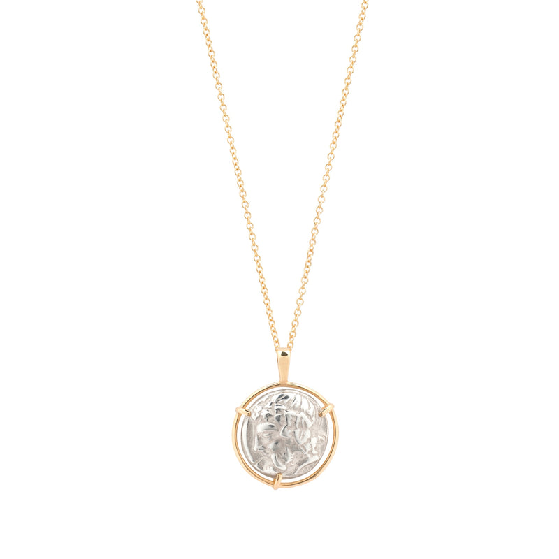 Dionysus Medal Necklace gold chain