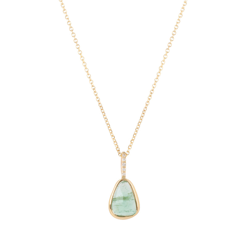 « Limited edition » Thetis necklace emerald and diamonds