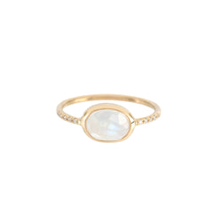 Thetis ring moonstone and diamonds