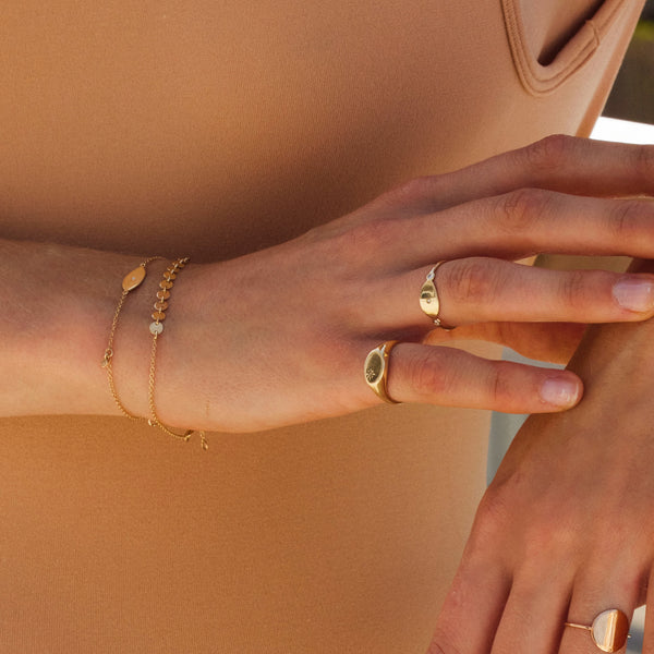 Sequin Bracelet in gold