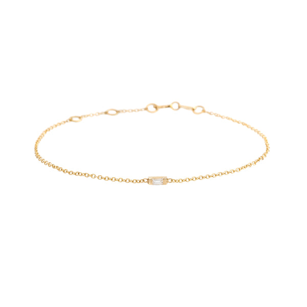 Eos bracelet baguette diamond and gold – eikosi dyo
