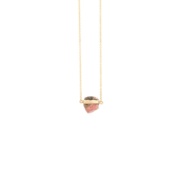 Rainbow Tourmaline Necklace Unique