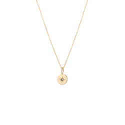 Asteria one necklace gold and sapphire