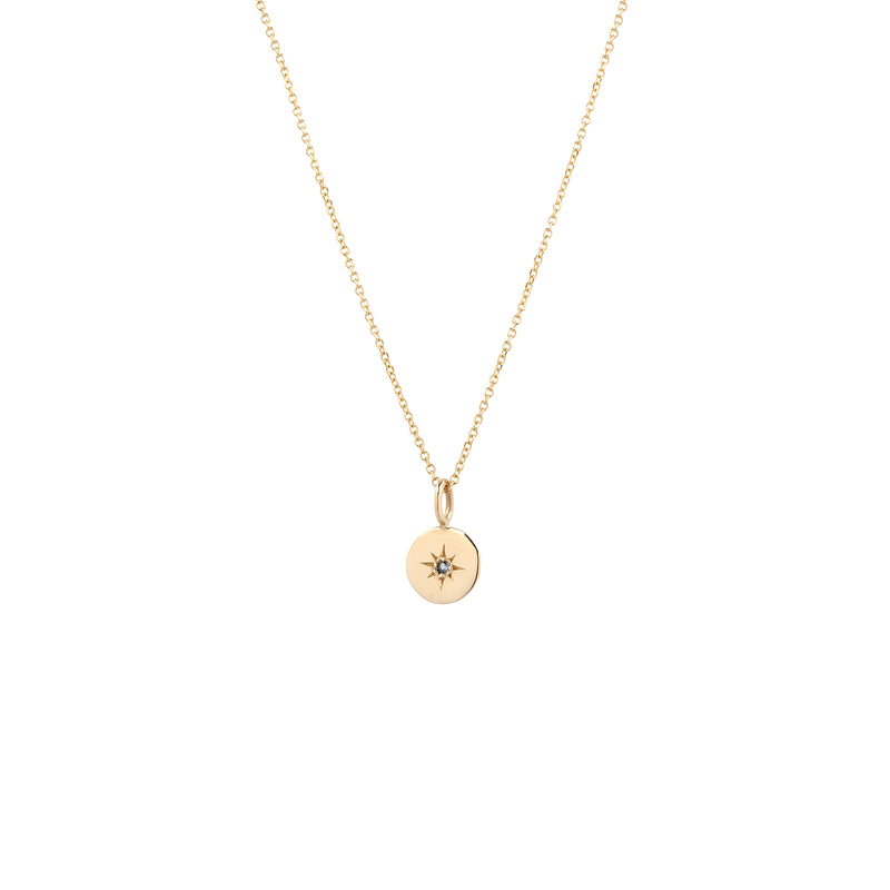 Asteria one necklace gold and sapphire