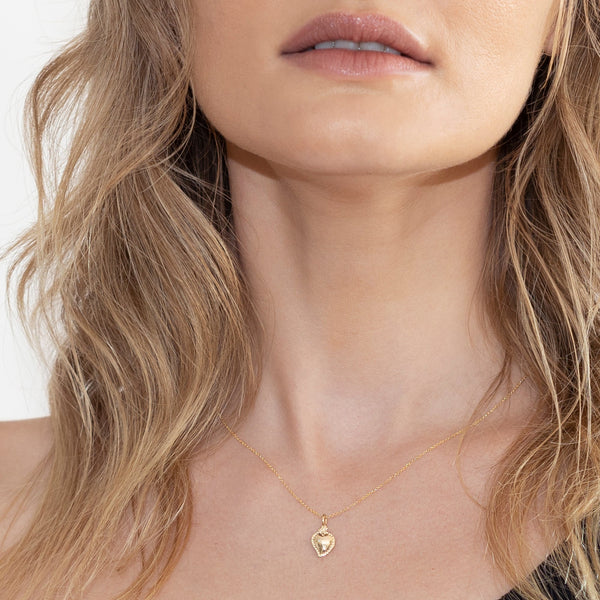 Tamata heart necklace in gold