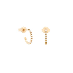 Hemera diamonds mini hoop earrings