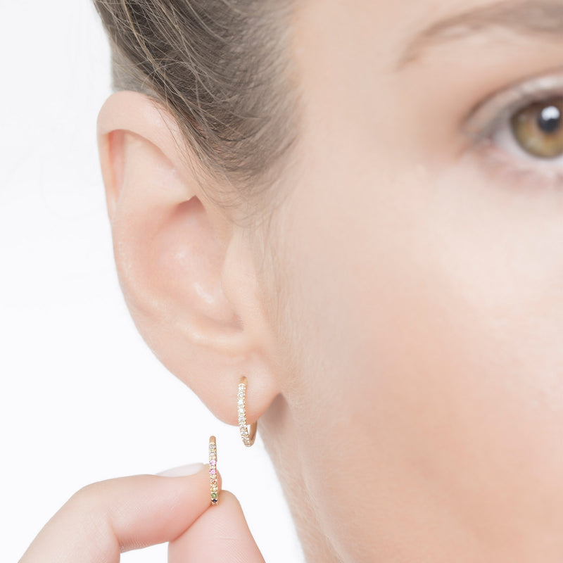 Hemera diamonds hoop earrings