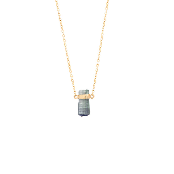 « Limited edition » milky blue Tourmaline Necklace
