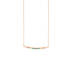 Rainbow Tube Necklace