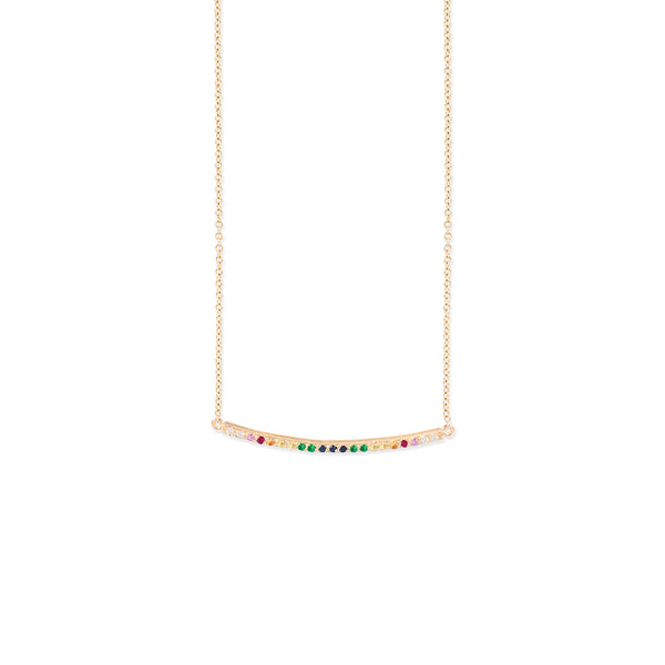 Rainbow Tube Necklace