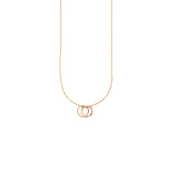 Triada Necklace two-tone of gold
