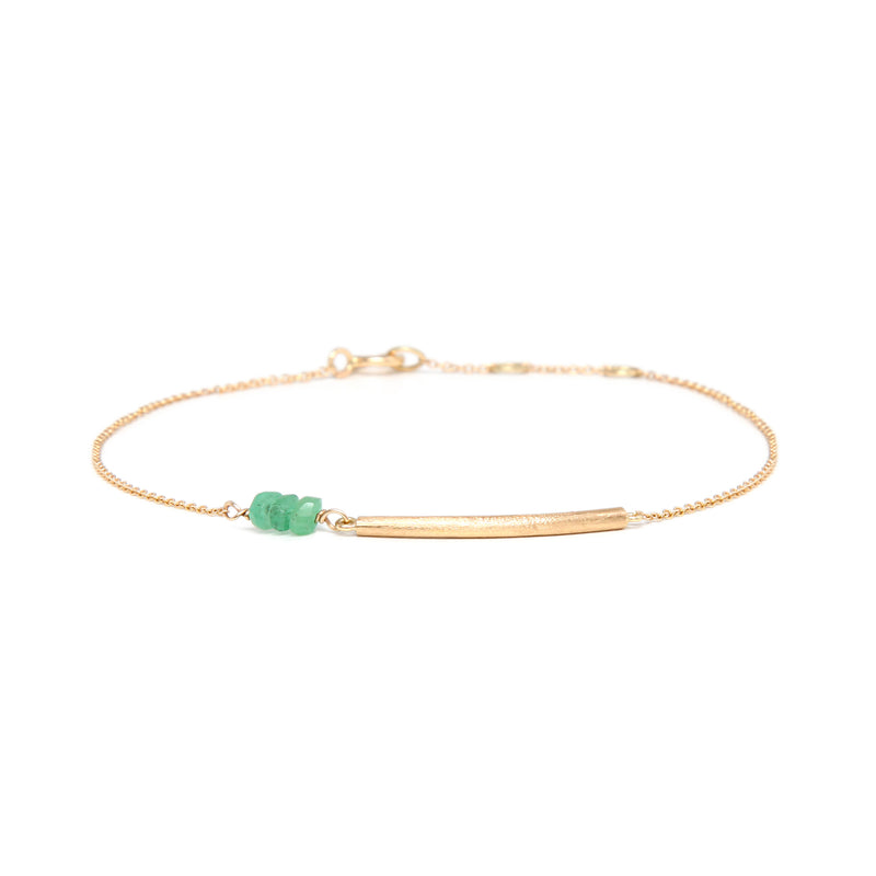 Tube Emerald Bracelet